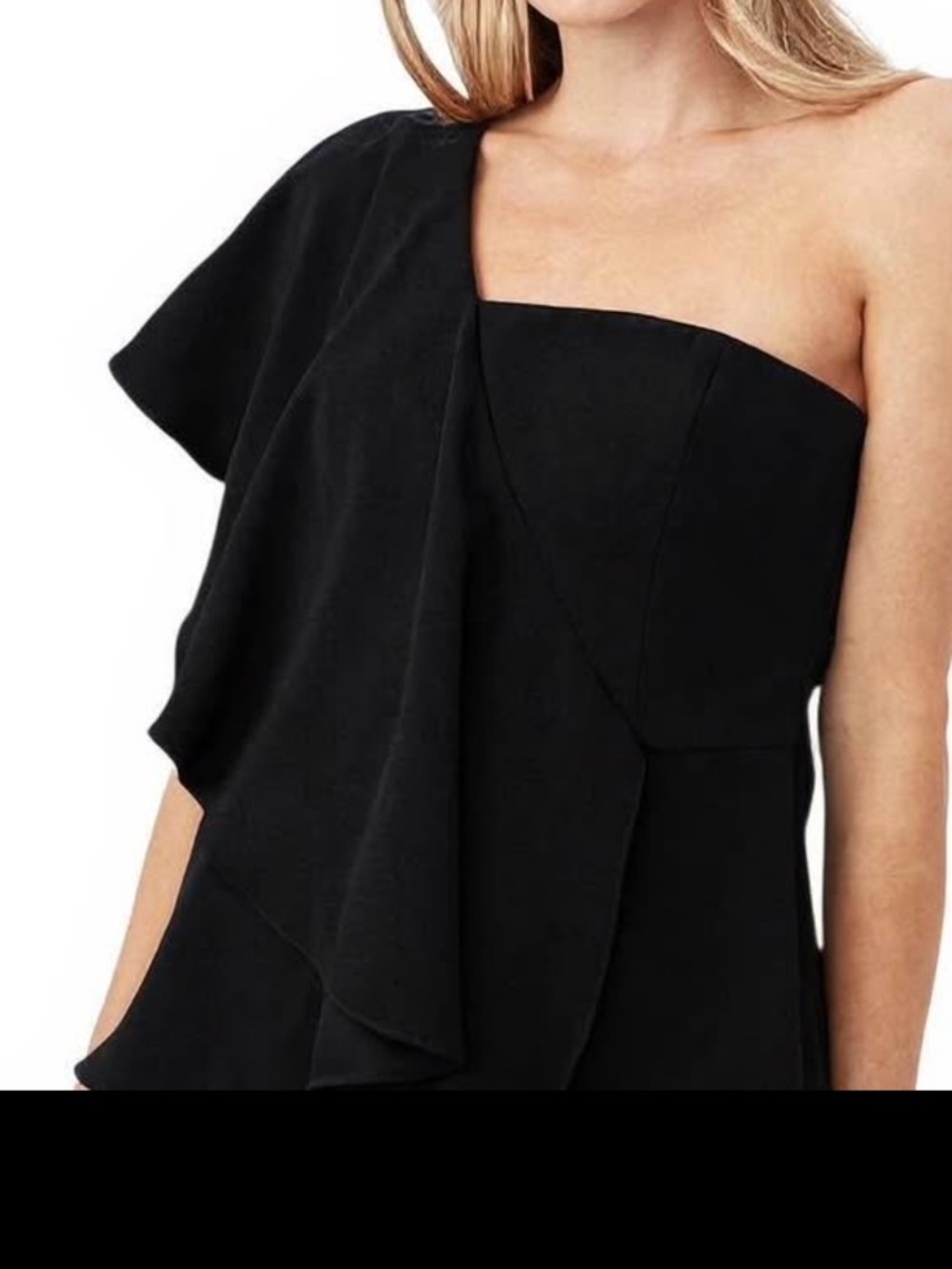 Trina Turk asymmetrical one shoulder top